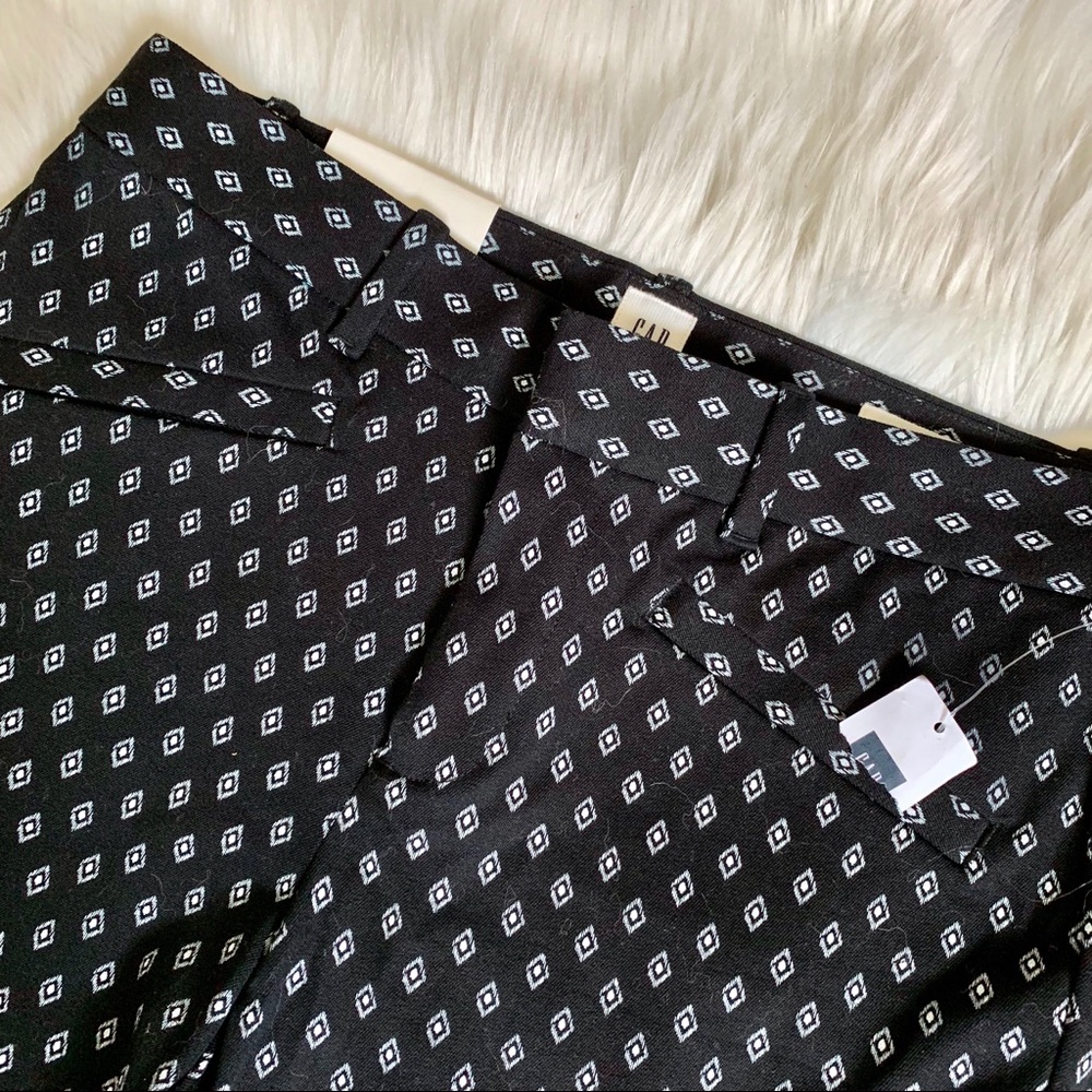 NWT | GAP | Patterned Mid Rise Skinny Ankle Pants